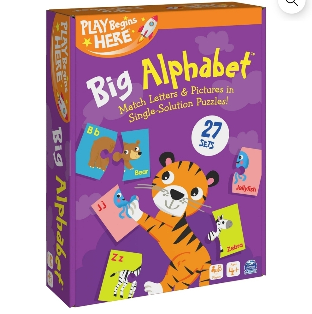 Big Alphabet Puzzle Set Match Letters Puzzle New